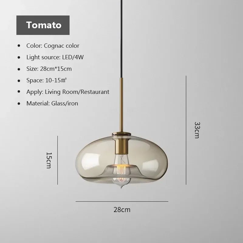 Nordic Multi-Head Glass Pendant Chandelier - Decorbites