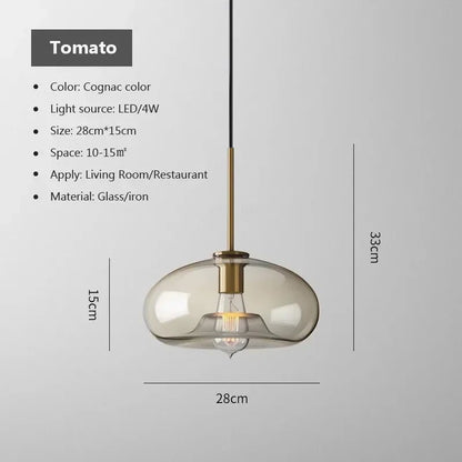 Nordic Multi-Head Glass Pendant Chandelier - Decorbites