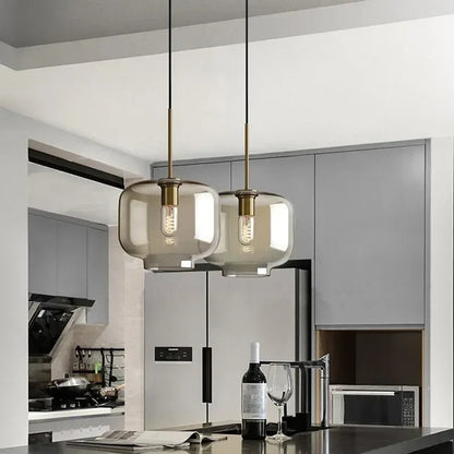 Nordic Multi-Head Glass Pendant Chandelier - Decorbites