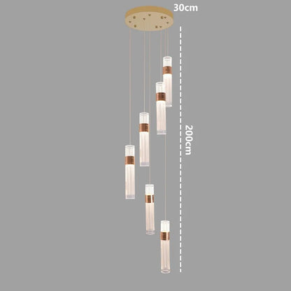 Nordic Multi-Light Iron And Acrylic Pendant Light - Decorbites
