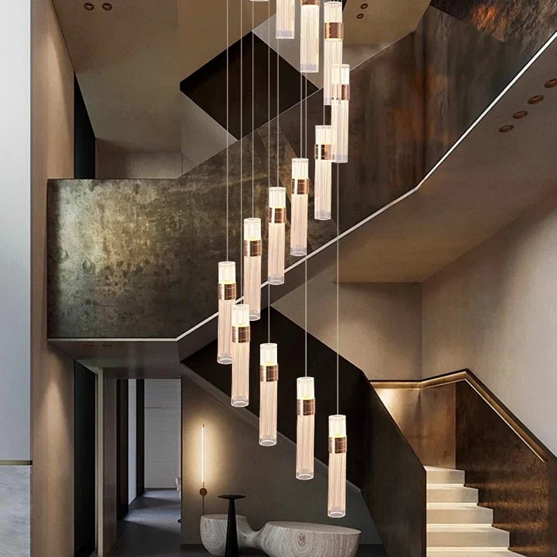 Nordic Multi-Light Iron And Acrylic Pendant Light - Decorbites