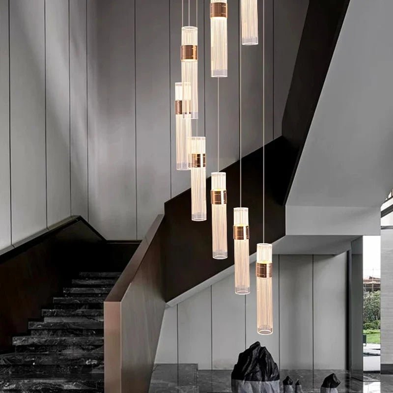 Nordic Multi-Light Iron And Acrylic Pendant Light - Decorbites