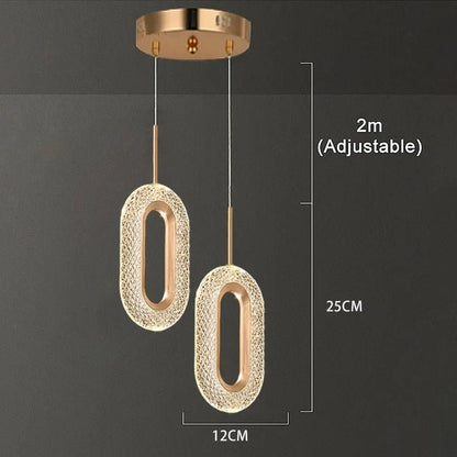 Nordic Ring LED Pendant Light in Iron, Aluminum & Acrylic - Decorbites