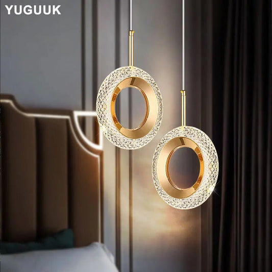Nordic Ring LED Pendant Light in Iron, Aluminum & Acrylic - Decorbites