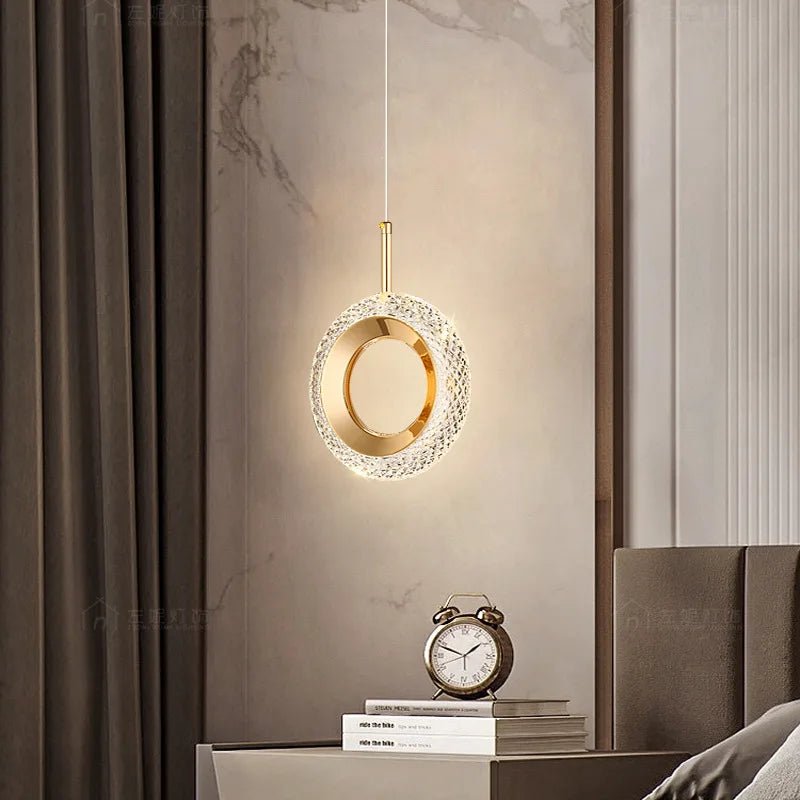Nordic Ring LED Pendant Light in Iron, Aluminum & Acrylic - Decorbites