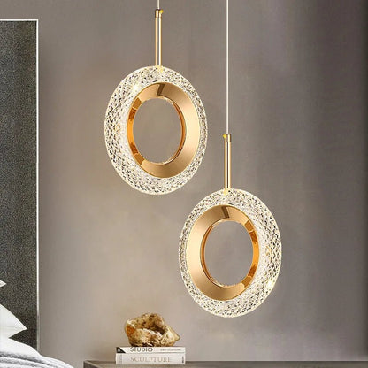 Nordic Ring LED Pendant Light in Iron, Aluminum & Acrylic - Decorbites