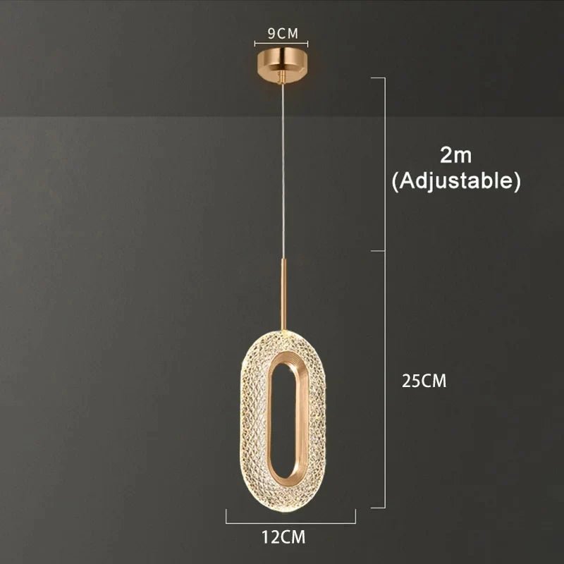 Nordic Ring LED Pendant Light in Iron, Aluminum & Acrylic - Decorbites