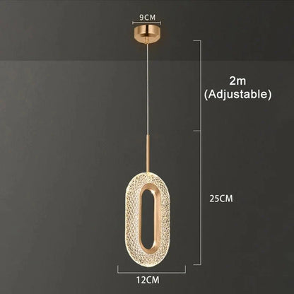 Nordic Ring LED Pendant Light in Iron, Aluminum & Acrylic - Decorbites