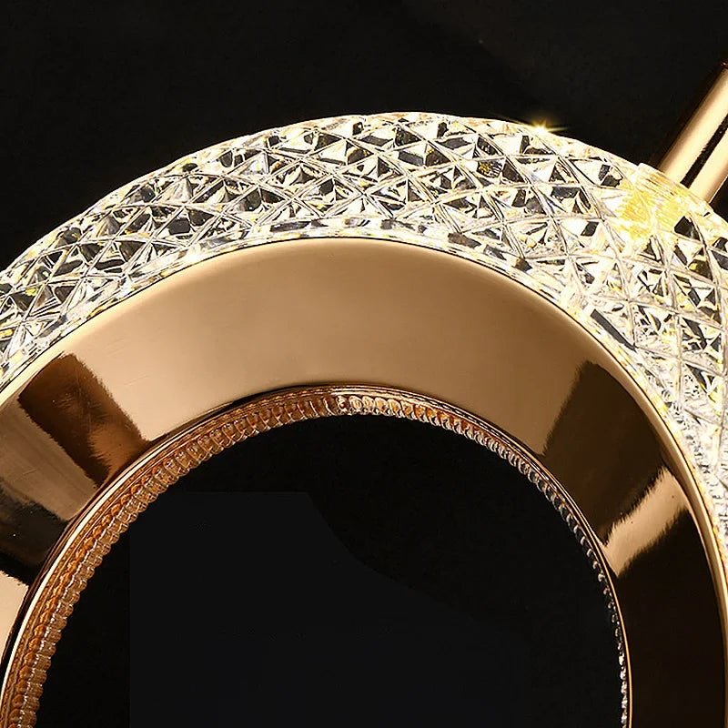 Nordic Ring LED Pendant Light in Iron, Aluminum & Acrylic - Decorbites