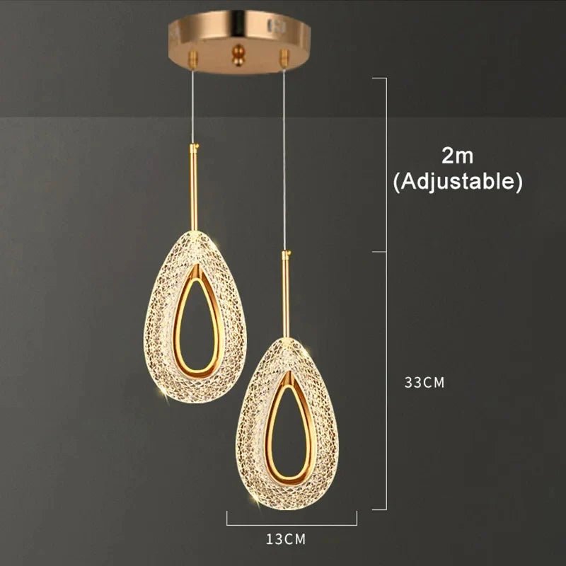 Nordic Ring LED Pendant Light in Iron, Aluminum & Acrylic - Decorbites