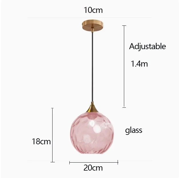 Nordic Ripple Glass Longline Pendant Light - Decorbites