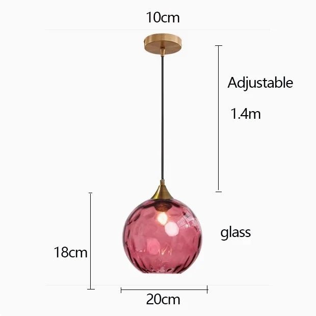 Nordic Ripple Glass Longline Pendant Light - Decorbites