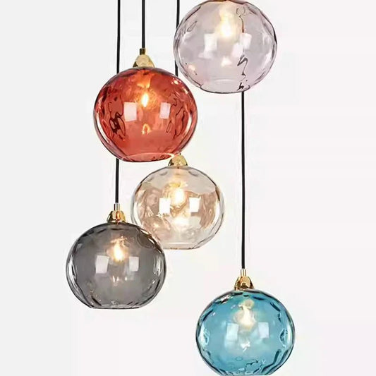 Nordic Ripple Glass Longline Pendant Light - Decorbites