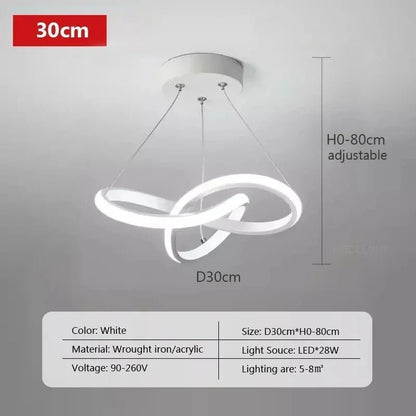 Nordic Simple Metal LED Pendant Light - Decorbites