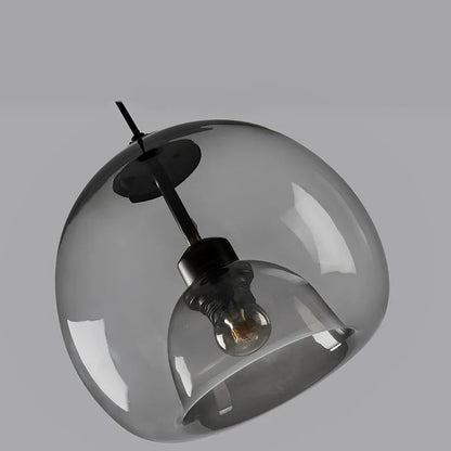 Nordic Smoke Gray Glass Pendant Light Chandelier - Decorbites