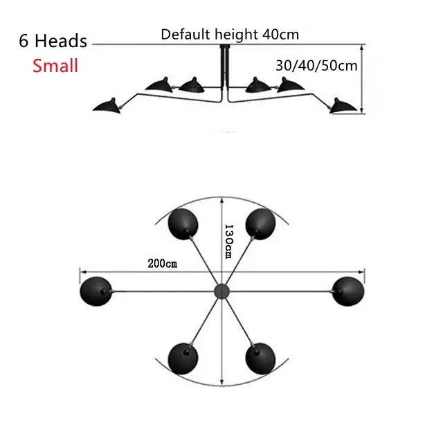 Nordic Spider Multi-Head Metal Pendant Light - Decorbites