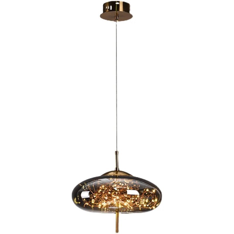 Nordic Star Glass Pendant Light With Long Cord - Decorbites