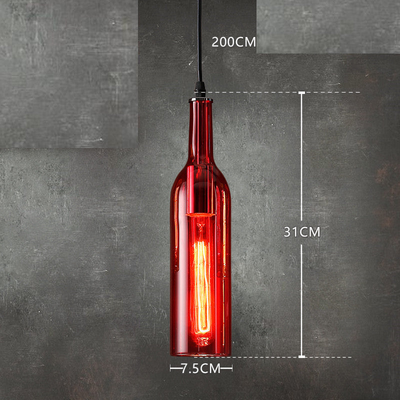Amber Glass Wine Chandelier