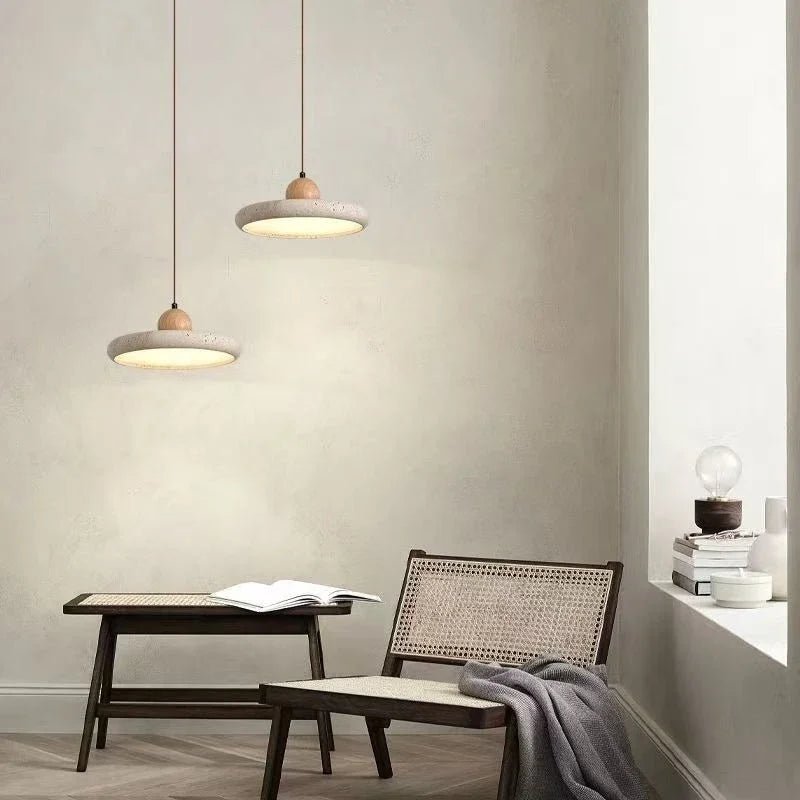 Nordic Travertine Stone Pendant Light - Decorbites