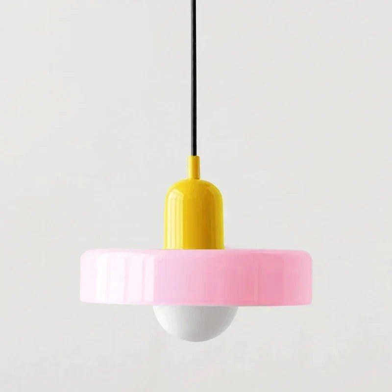 Nordic Vintage Orange Glass Pendant Light - Decorbites