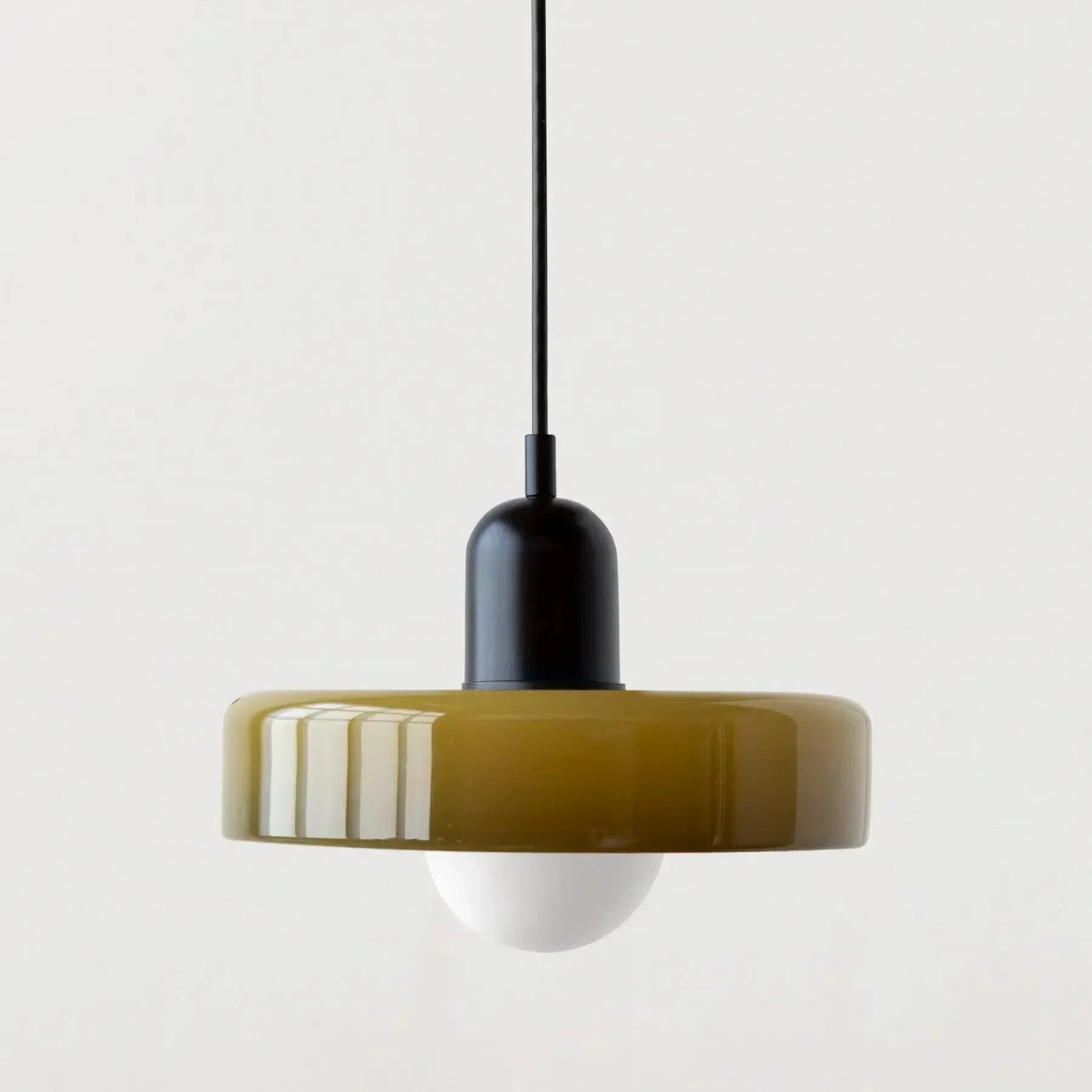 Nordic Vintage Orange Glass Pendant Light - Decorbites