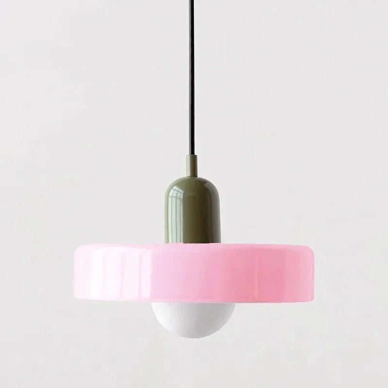 Nordic Vintage Orange Glass Pendant Light - Decorbites