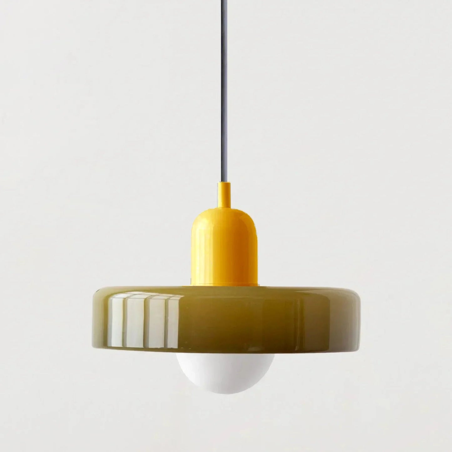 Nordic Vintage Orange Glass Pendant Light - Decorbites