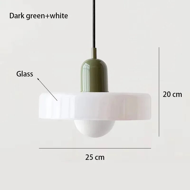 Nordic Vintage Orange Glass Pendant Light - Decorbites