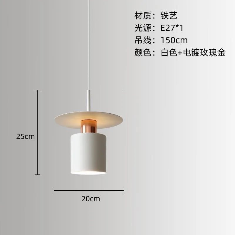 Nordic Vintage White Single Pendant Light - Decorbites