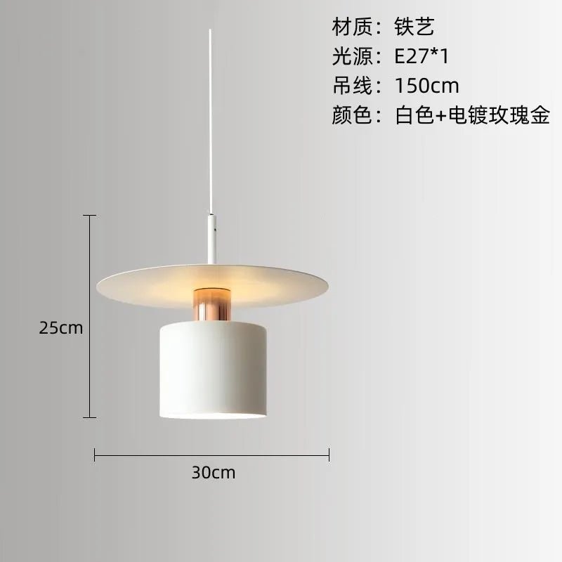 Nordic Vintage White Single Pendant Light - Decorbites