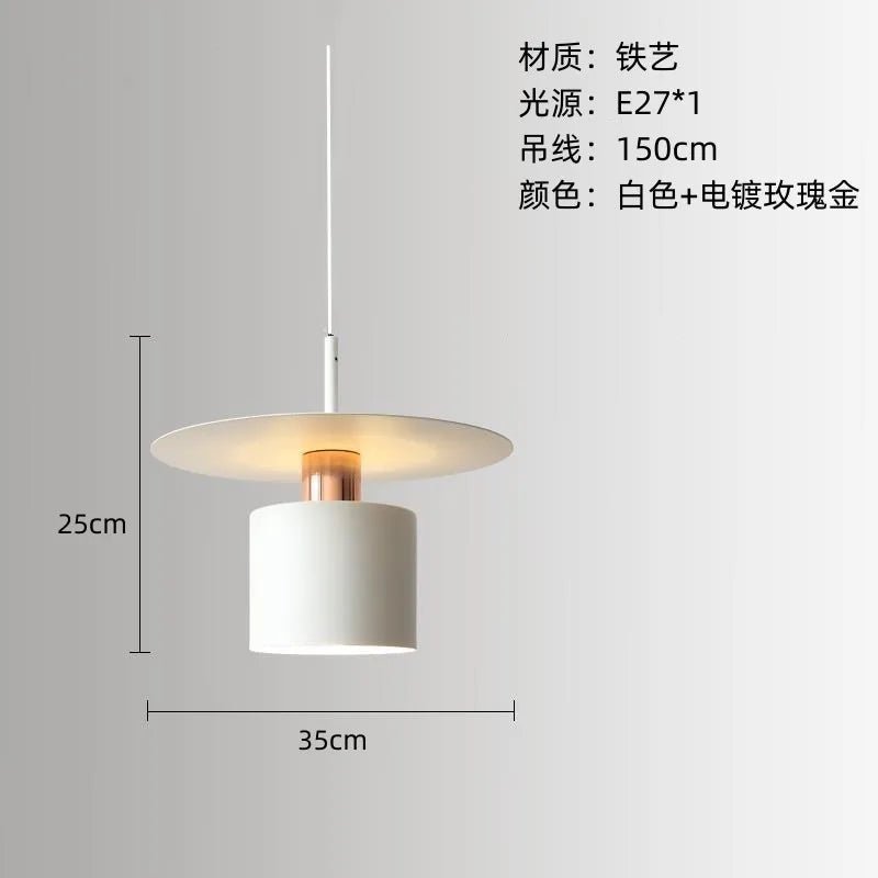 Nordic Vintage White Single Pendant Light - Decorbites