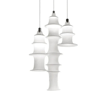 Nordic Wabi-Sabi White Silk Pendant Light - Decorbites