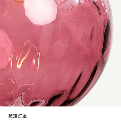 Nordic Water Grain Colored Glass Globe Pendant Light - Decorbites