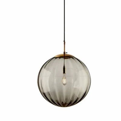 Nordic White Glass Globe Pendant Light - Decorbites