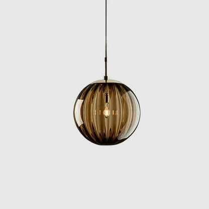 Nordic White Glass Globe Pendant Light - Decorbites