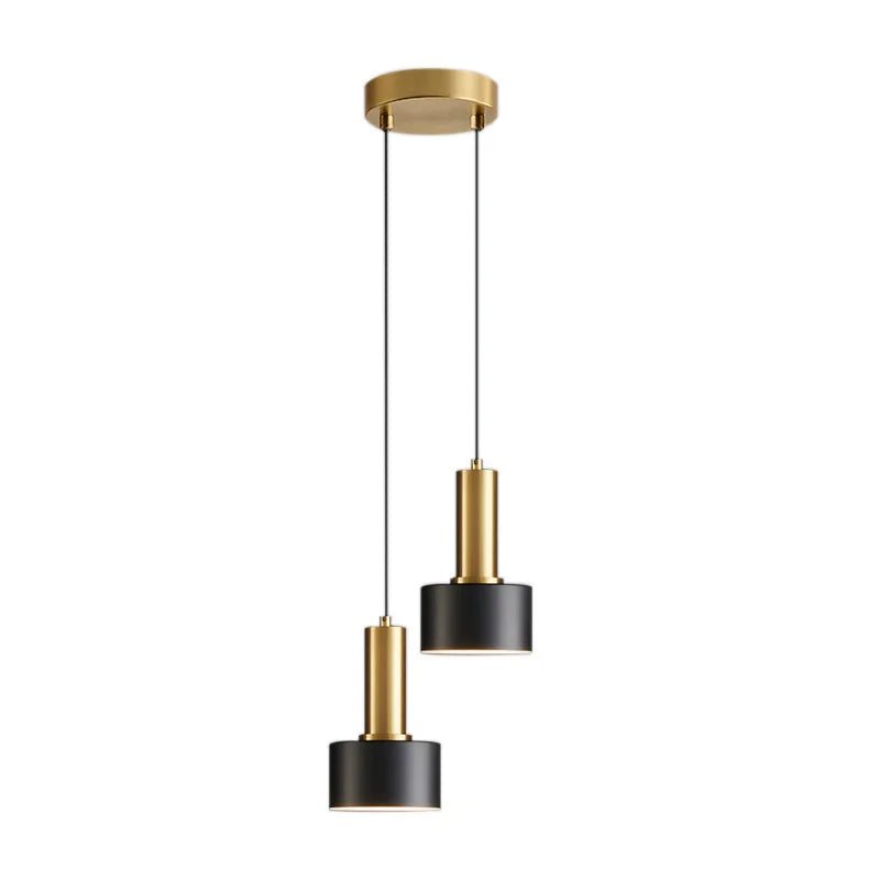 Nordic White Metal Pendant Light in Brushed Nickel - Decorbites