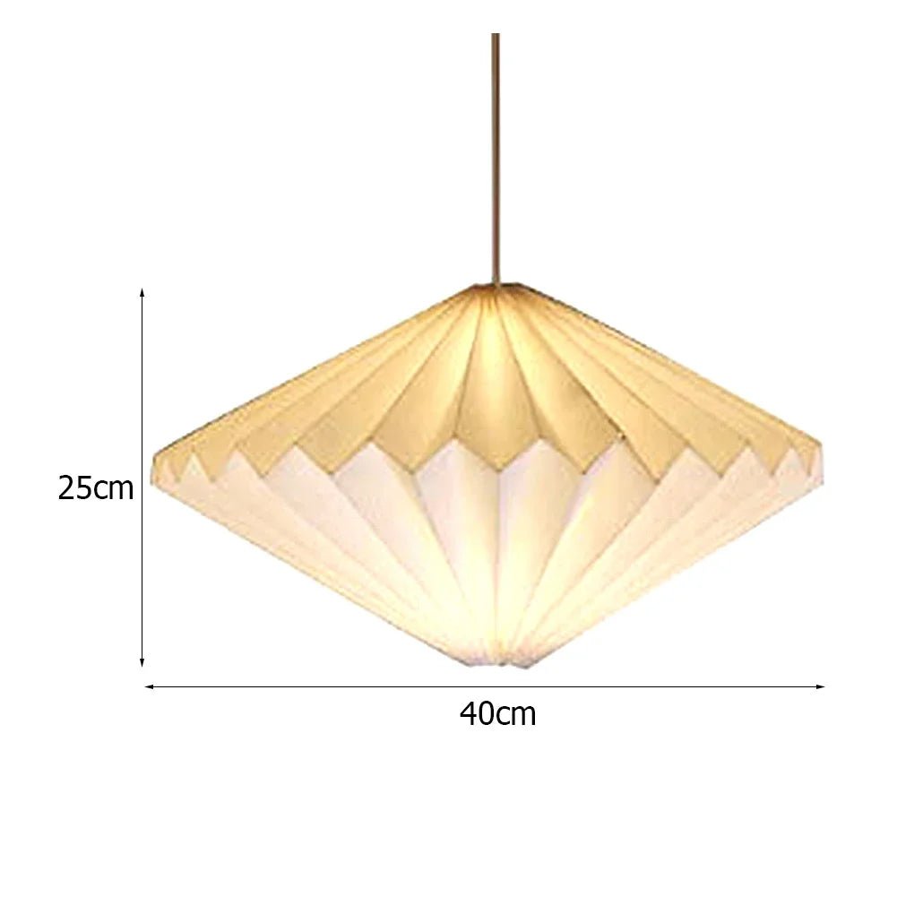 Nordic White Origami Paper Pendant Lamp Shade - Decorbites