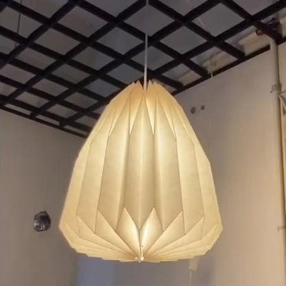 Nordic White Origami Paper Pendant Lamp Shade - Decorbites