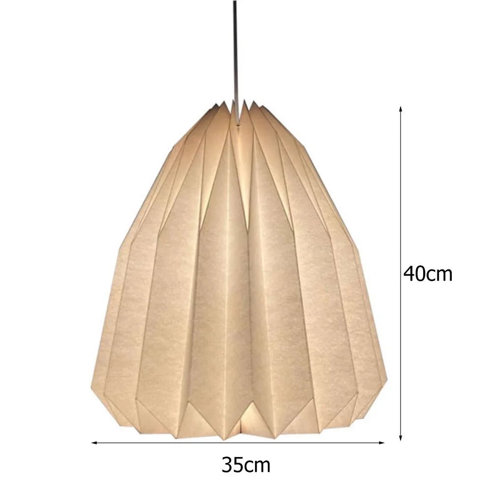 Nordic White Origami Paper Pendant Lamp Shade - Decorbites