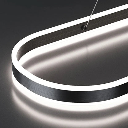 Nordic White Ring Aluminum LED Pendant Light - Decorbites