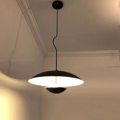 Nordic Wood Grain Black Ring Pendant Light - Decorbites