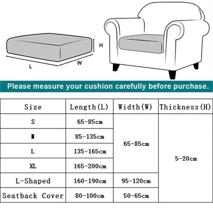 Gray stretchy fabric cushion cover for classic armchair with rolled arms and black legs in orange and white leaf jacquard style