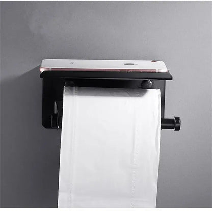Ornate black carved aluminum toilet paper holder with sleek modern design and white roll decorbites black carved