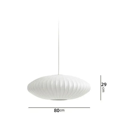Oval white ribbed bubble silk pendant chandelier in sleek modern design ideal for dining room decorbites bubble silk lighting