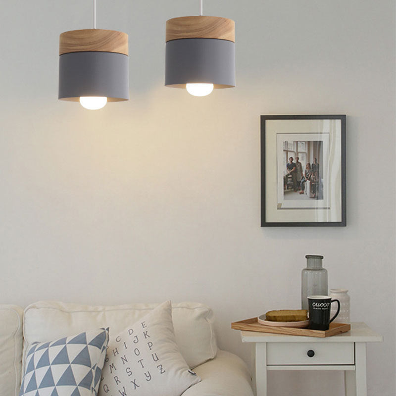 Wooden Nordic Macaron Chandelier