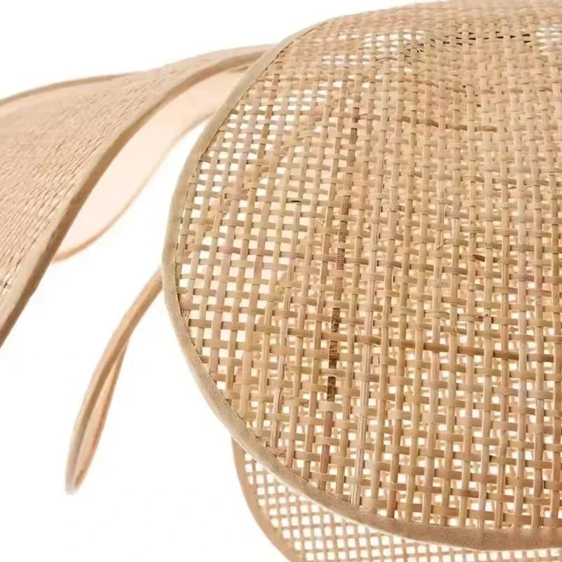 Petal Rattan Woven Pendant Light, 3-Color LED - Decorbites