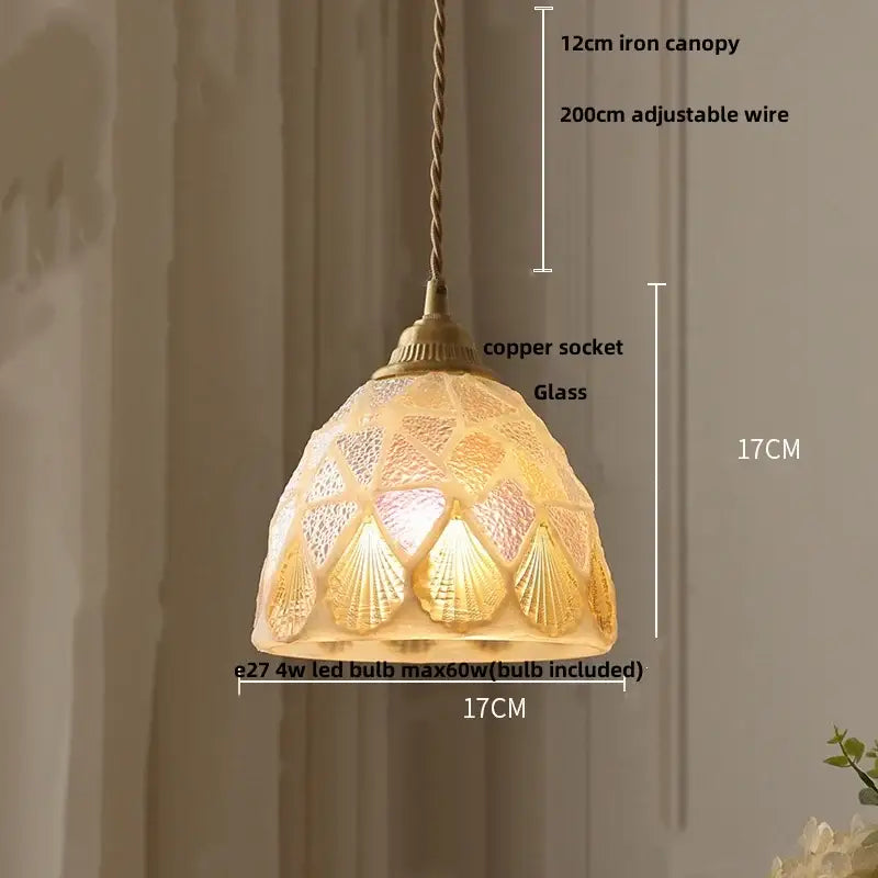 Warm-toned pink and lavender decorbites glass ball led pendant light with copper socket and iron canopy for kitchen decor