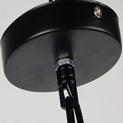 Black matte-finished ceiling mount for pink cherry blossoms green plants pendant light decorbites green plants