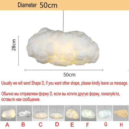 Plush white cloud led chandelier light with soft fluffy design and warm glowing interior for nursery decorbites cloud led