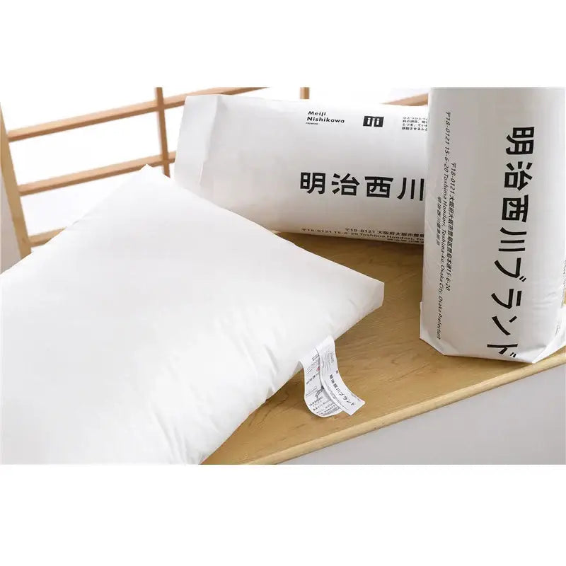 Plush white quilted cotton rectangle neck pillow with soft texture and subtle stitching for decorbites cotton rectangle decor